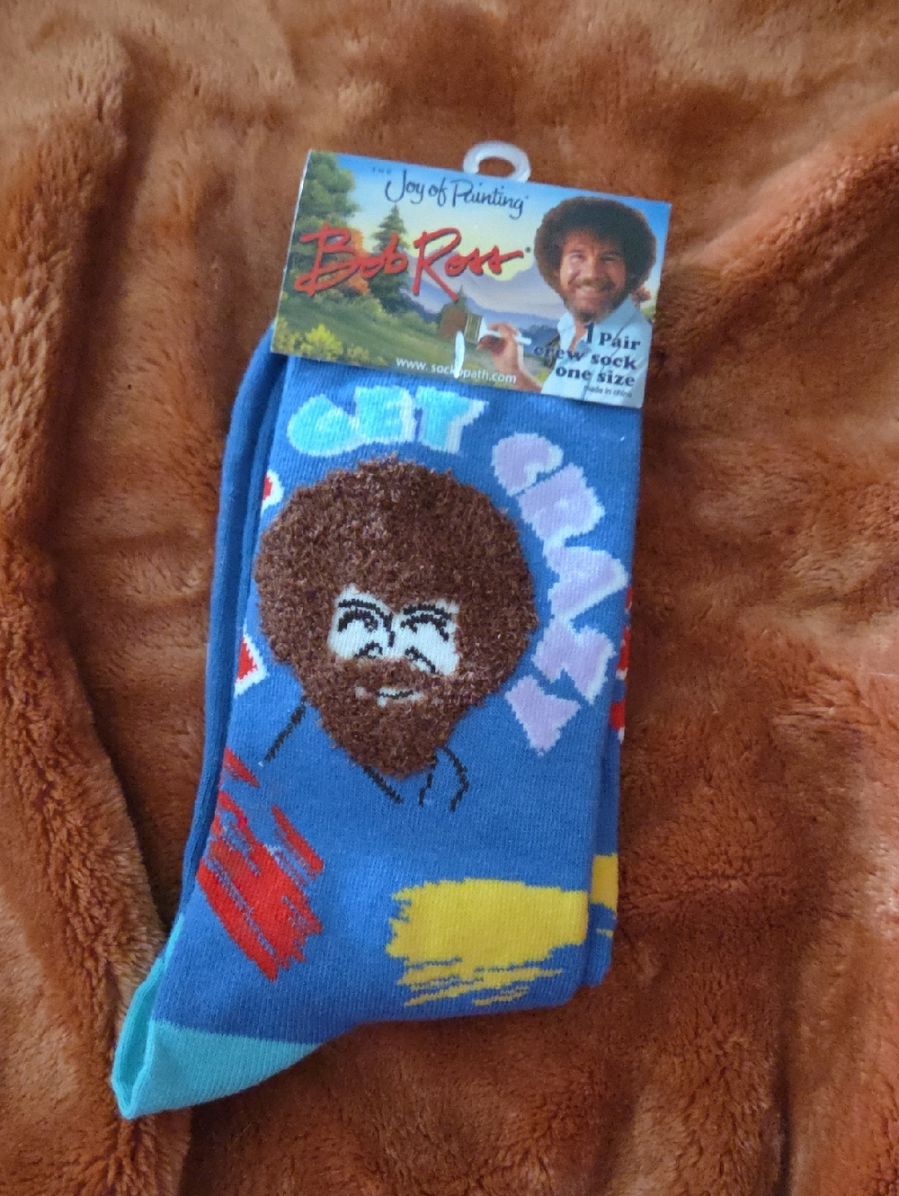 Blue Crew Socks Unisex - Fun Painted Design